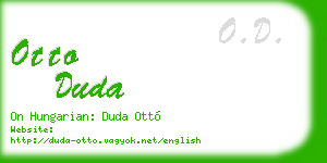 otto duda business card